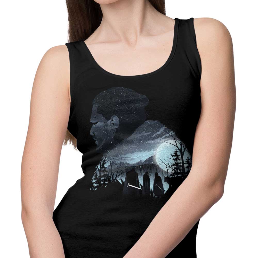 Soft and Comfortable White Wolf Unisex and Women's Tank Tops