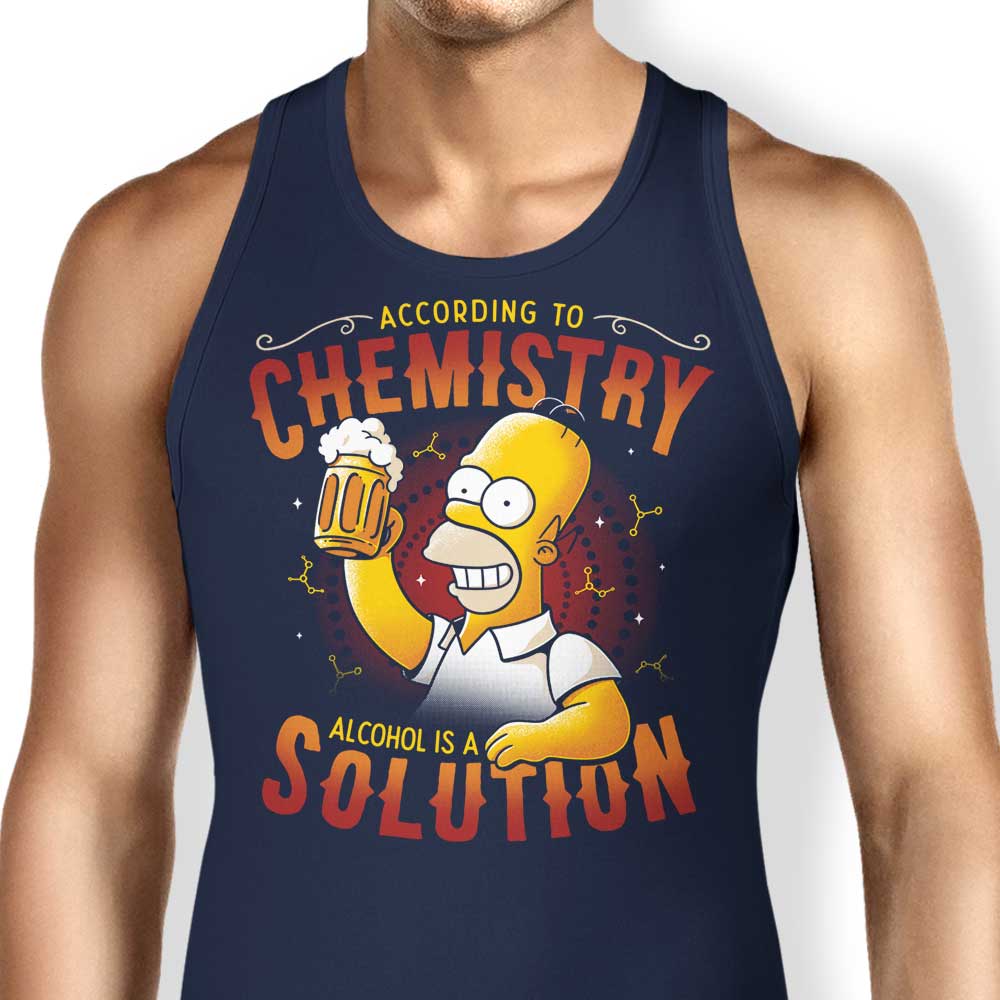 Edu.ely's Comfortable 'Alcohol is a Solution' Tank Tops for Men and Women