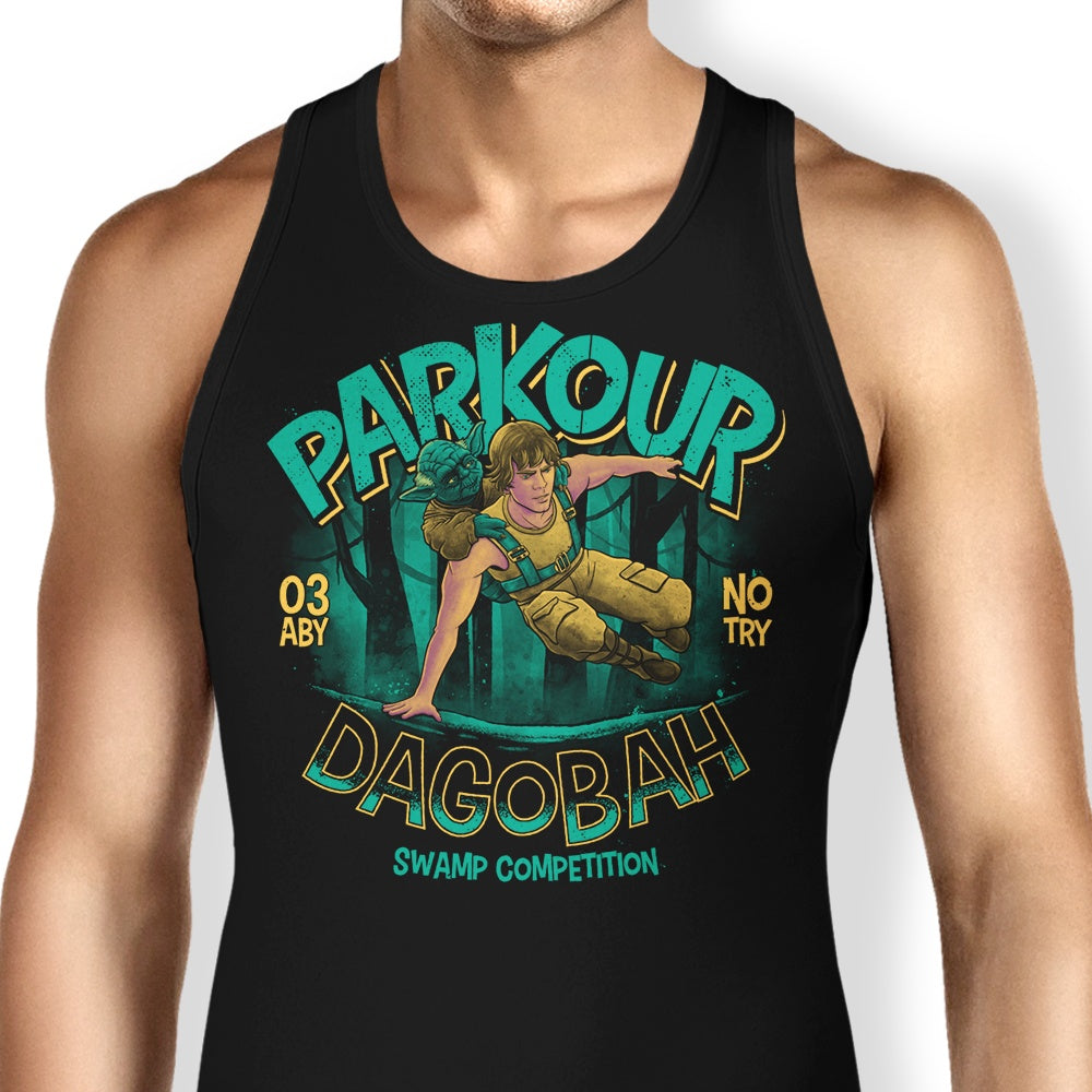Parkour Swamp Competition Men's Athletic Tank Top