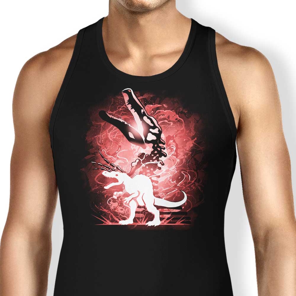 Cool Spinosaurus Silhouette Design - Men's and Women's Tank Top